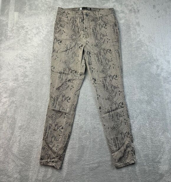 Kut from the Kloth Pants - KUT From the Kloth Jeans Women's 4 Brown Donna Fab AB Ankle Skinny  Snake Print